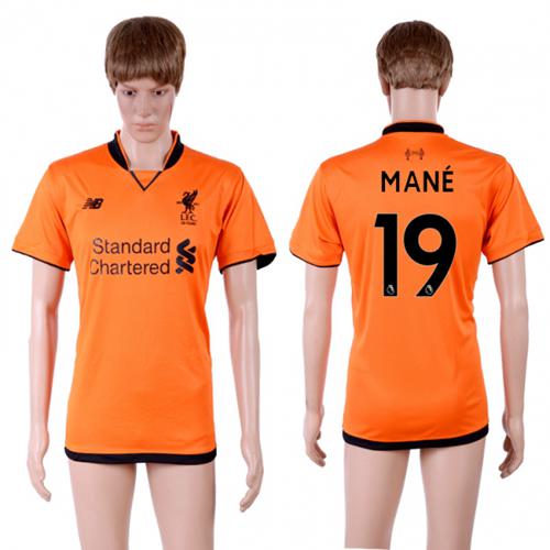 Liverpool #19 Mane Sec Away Soccer Club Jersey